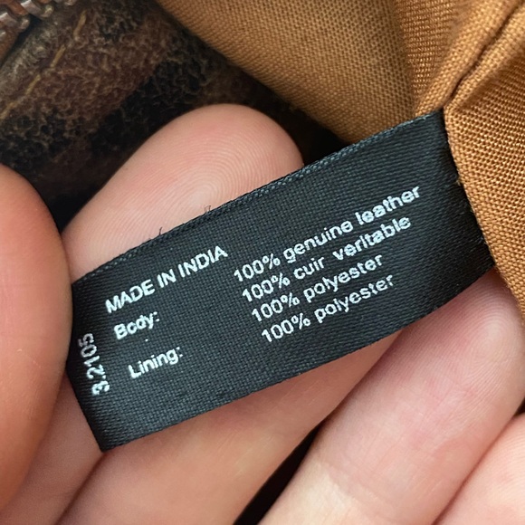 Burkely tan coloured genuine leather shoulder crossbody bag - Picture 10 of 16